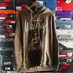 Brown Whitney Houston Hoodie